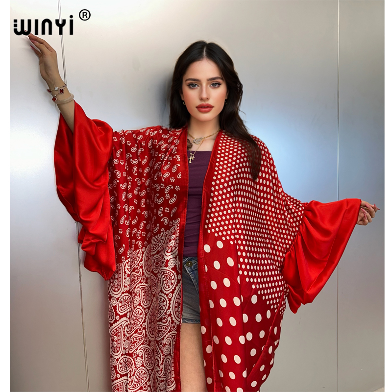 Kaftan Women Boho - WINYI Summer Kimono Party Dress Beach