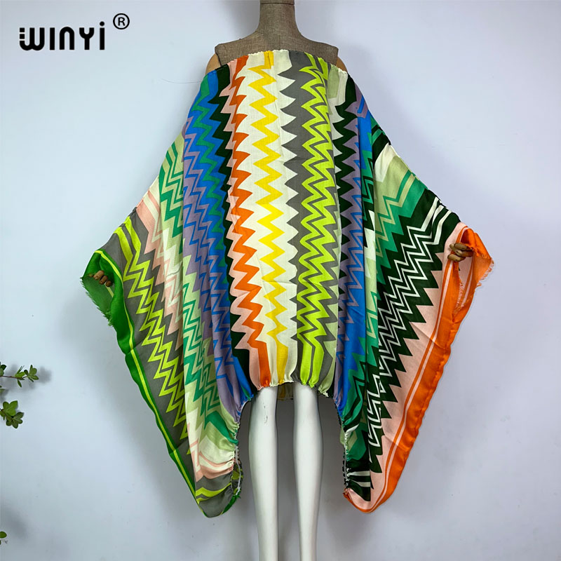 Kaftan Women Boho - WINYI Women Sexy one Neck maxi