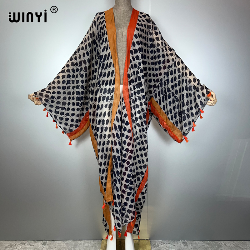WINYI summer outfit kimono Ame - Kaftan Women Boho ulasan dan harga