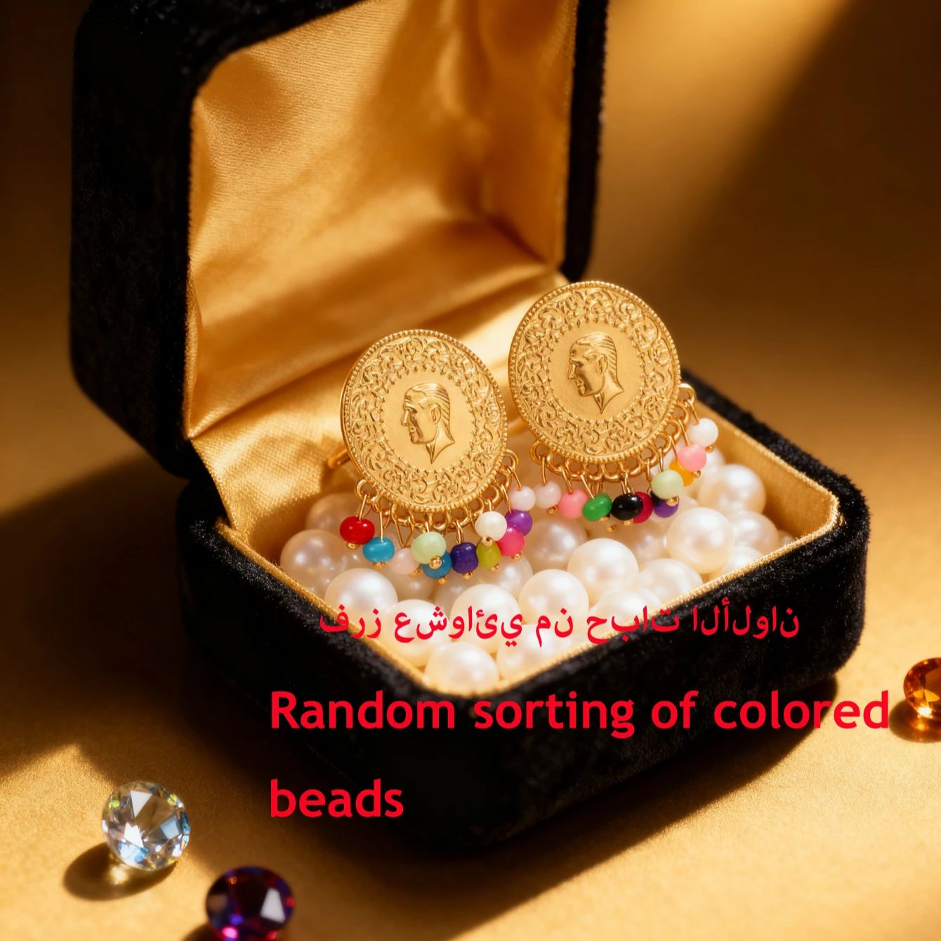Turkish coin earring gold plat - Ethnic Fashion Co In ulasan dan harga