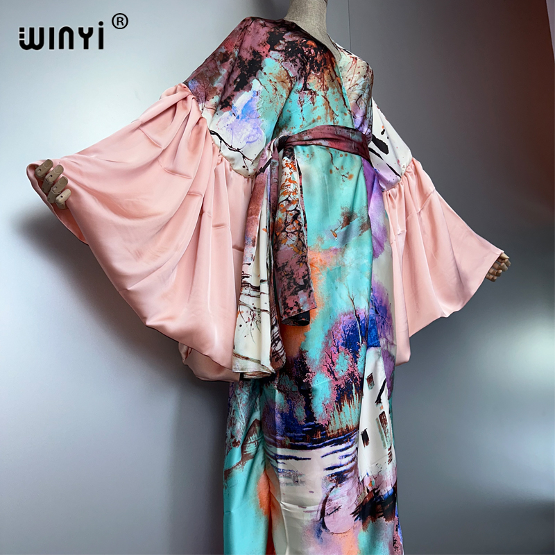 WINYI Summer Kimono party dres - Kaftan Women Boho ulasan dan harga