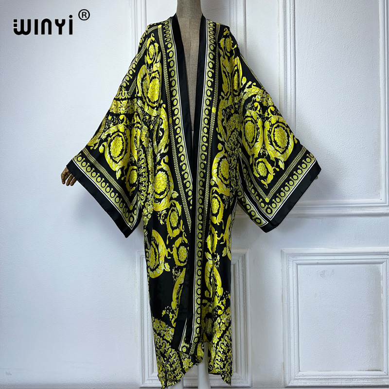 WINYI Africa boho print Kimono - Kaftan Women Boho ulasan dan harga