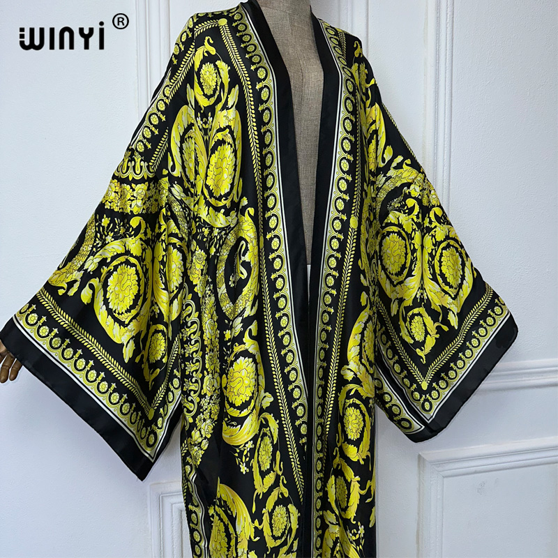 WINYI Africa boho print Kimono - Kaftan Women Boho ulasan dan harga
