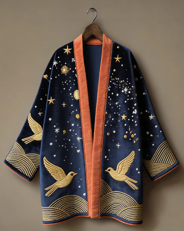 Thicken Flannel Japanese Kimon - Haori Japanese Jacket ulasan dan harga