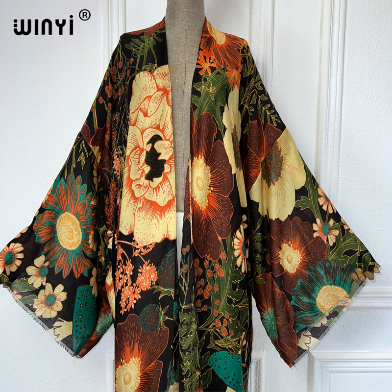WINYI Africa Fashion Summer Ki - Kaftan Women Boho ulasan dan harga