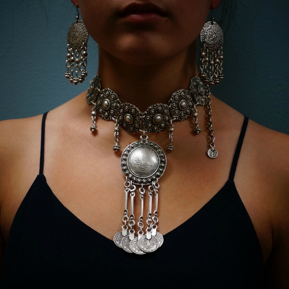 Ethnic Gypsy Vintage Metal Coi - Ethnic Fashion Co In ulasan dan harga