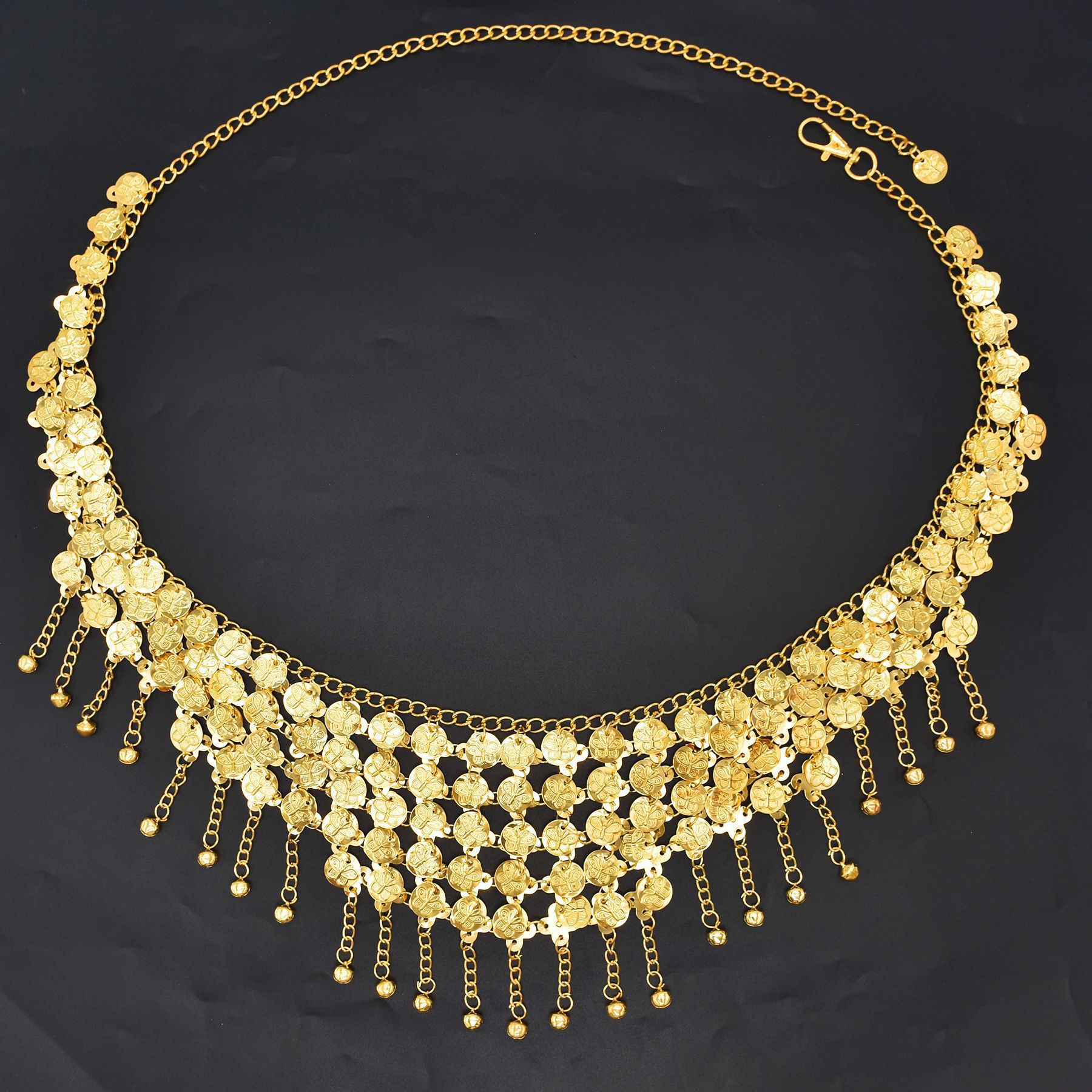 Fashion Alloy Coins Tassel Wai - Ethnic Fashion Co In ulasan dan harga