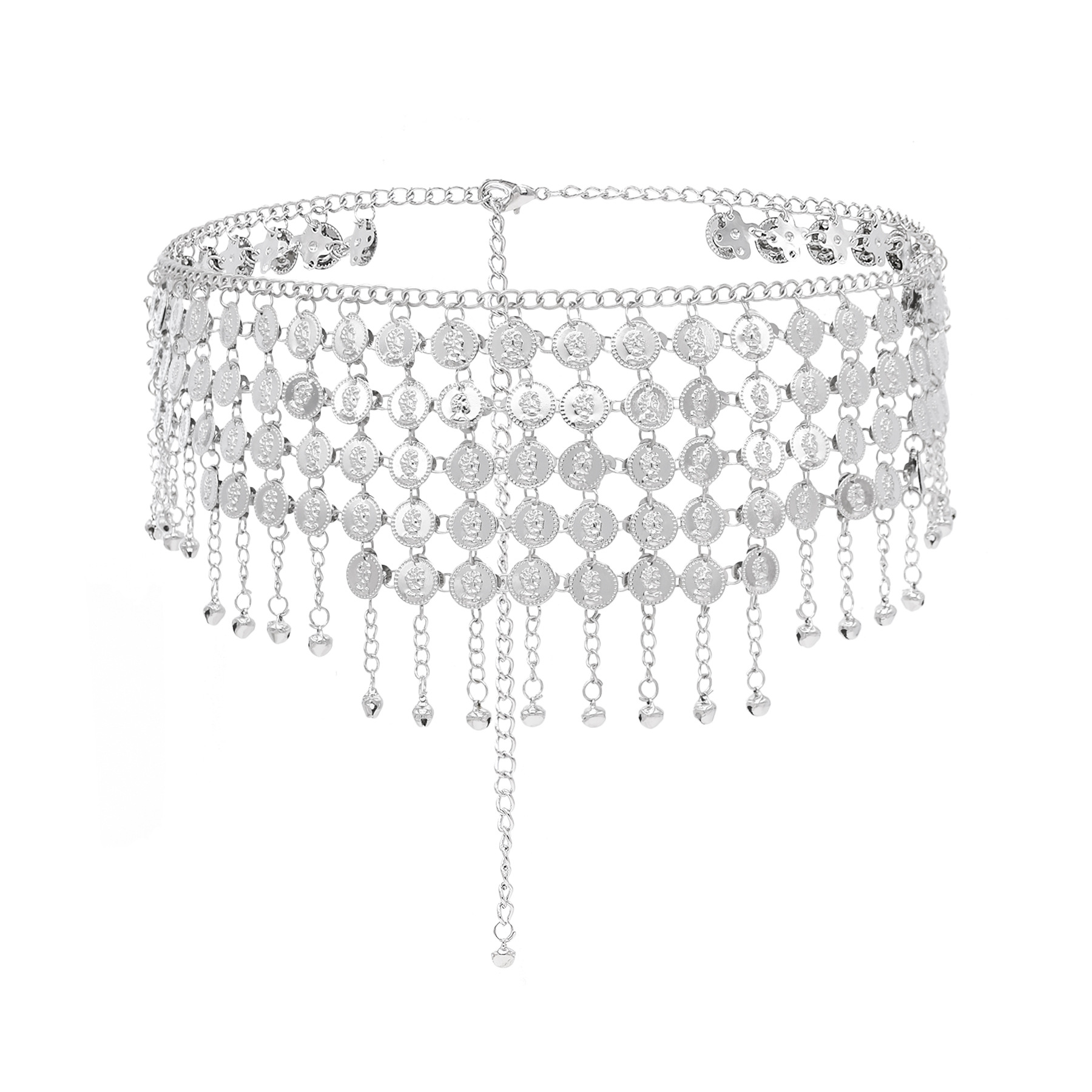 Fashion Alloy Coins Tassel Wai - Ethnic Fashion Co In ulasan dan harga