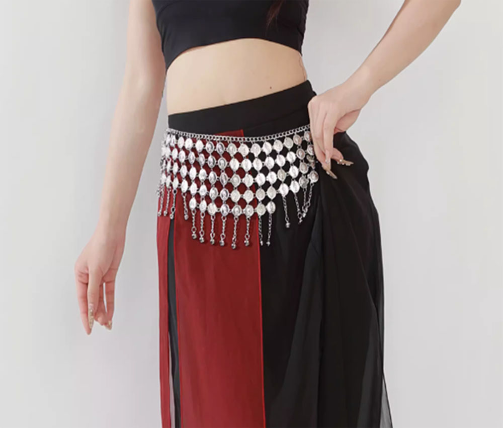 Fashion Alloy Coins Tassel Wai - Ethnic Fashion Co In ulasan dan harga