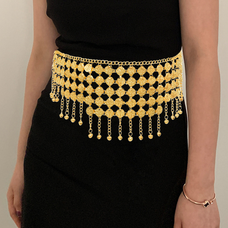 Fashion Alloy Coins Tassel Wai - Ethnic Fashion Co In ulasan dan harga