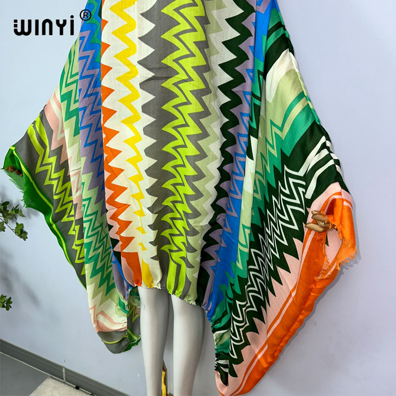 WINYI Women Sexy one Neck maxi - Kaftan Women Boho ulasan dan harga