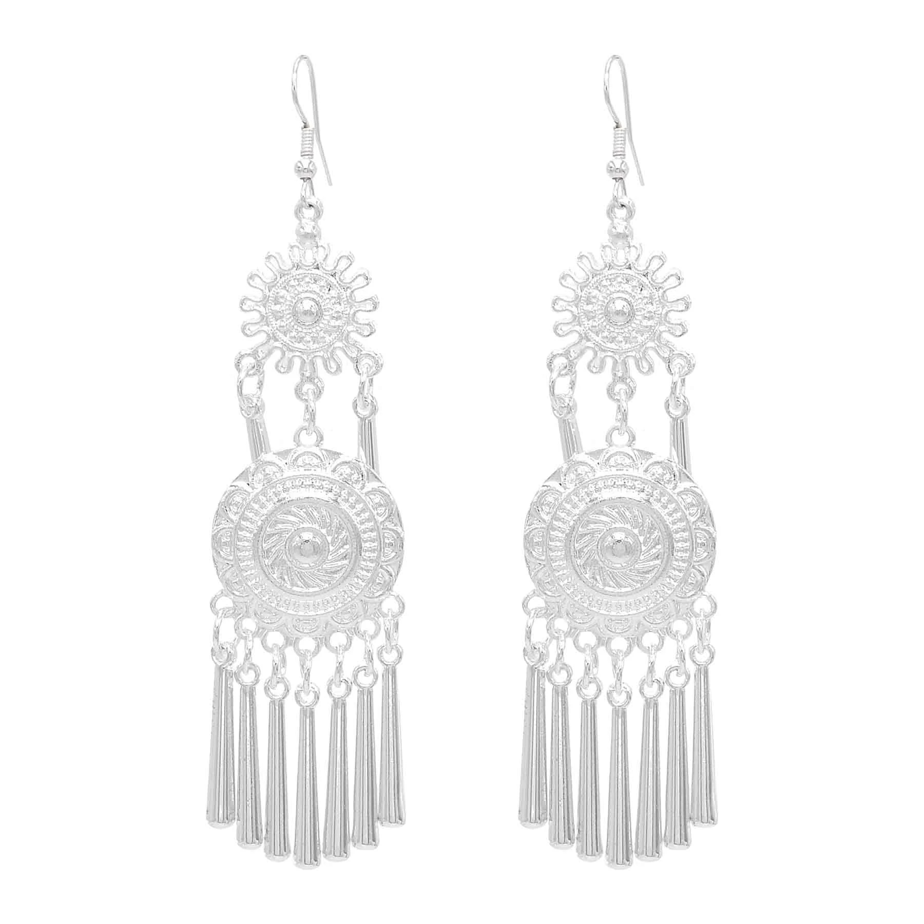 Miao Silvery Alloy Small Horn  - Ethnic Fashion Pakistan ulasan dan harga