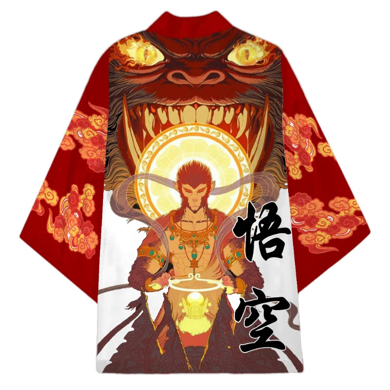 Black Myth WuKong Cosplay Kimo - Haori Japanese Jacket ulasan dan harga