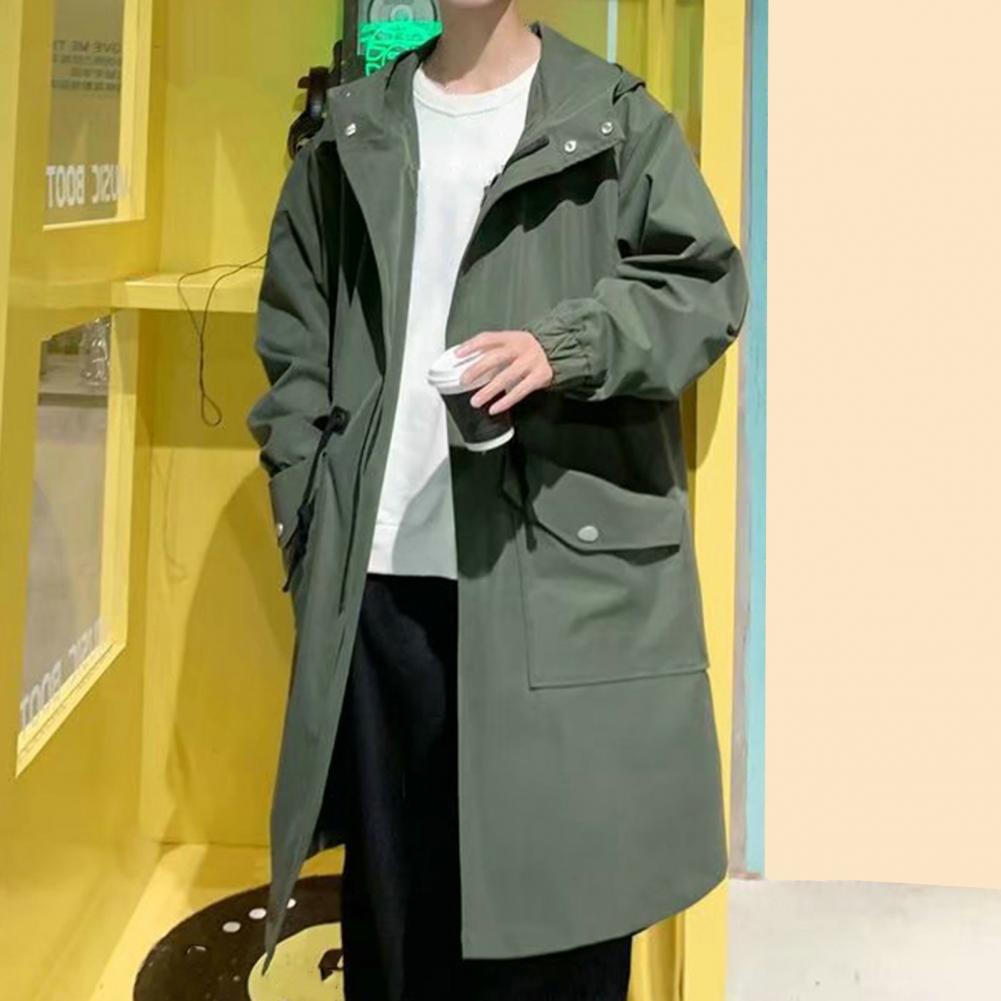 Long Trench Coat Jacket Men Au - Haori Japanese Jacket ulasan dan harga