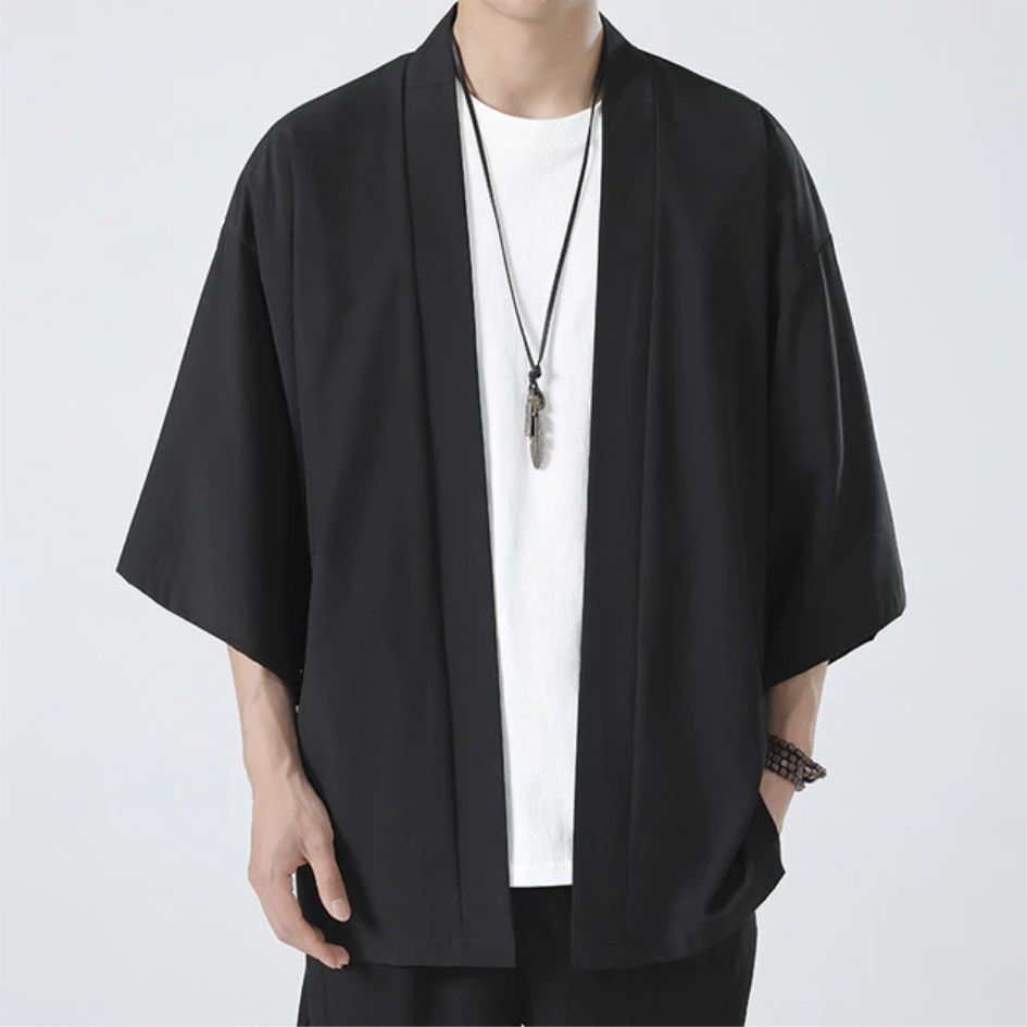 Hot Men's Lightweight Kimonos  - Haori Japanese Jacket ulasan dan harga