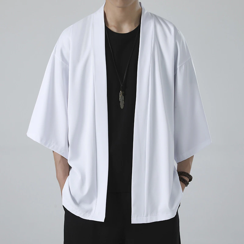 Hot Men's Lightweight Kimonos  - Haori Japanese Jacket ulasan dan harga