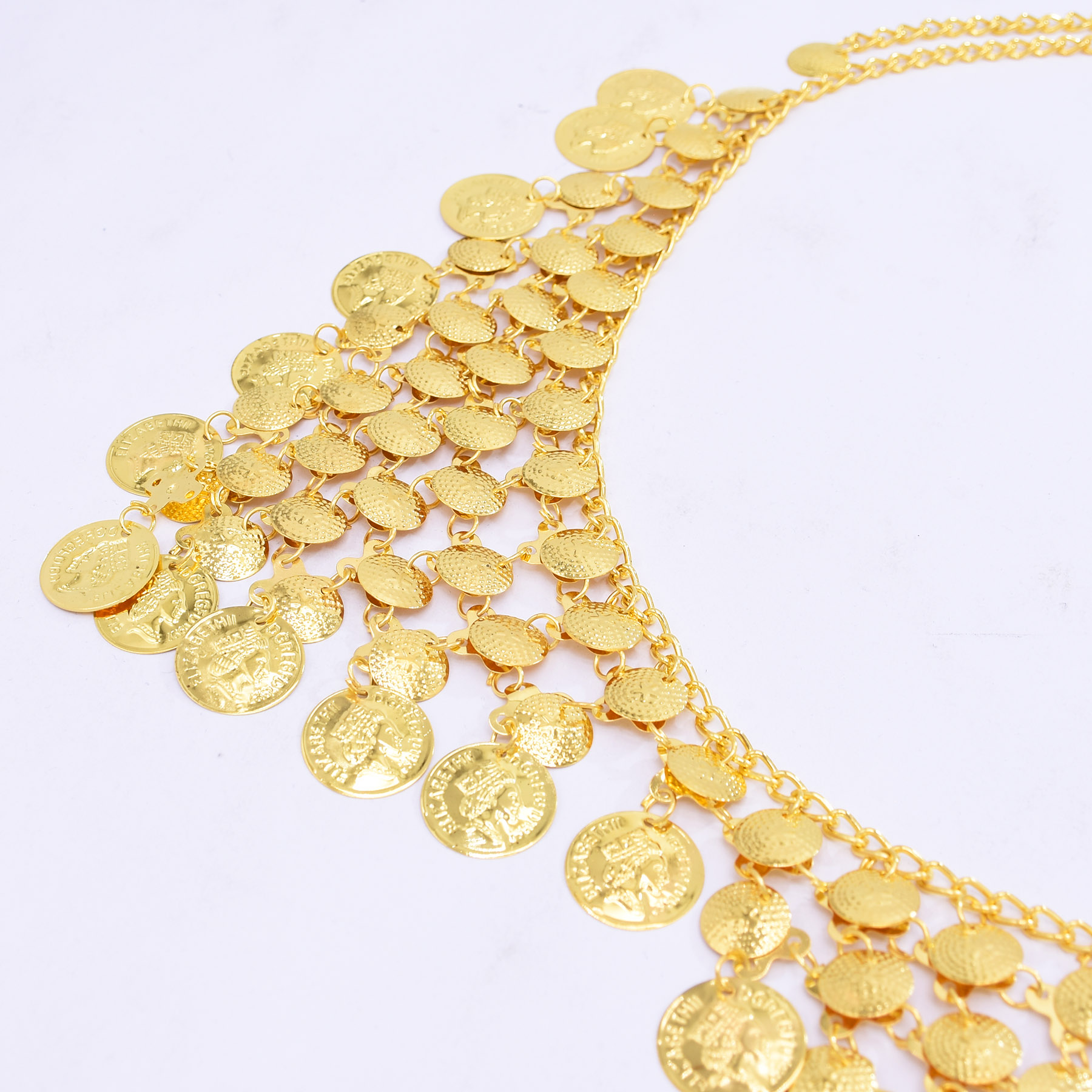 Trendy Luxury Gold Coin Pendan - Ethnic Fashion Co In ulasan dan harga