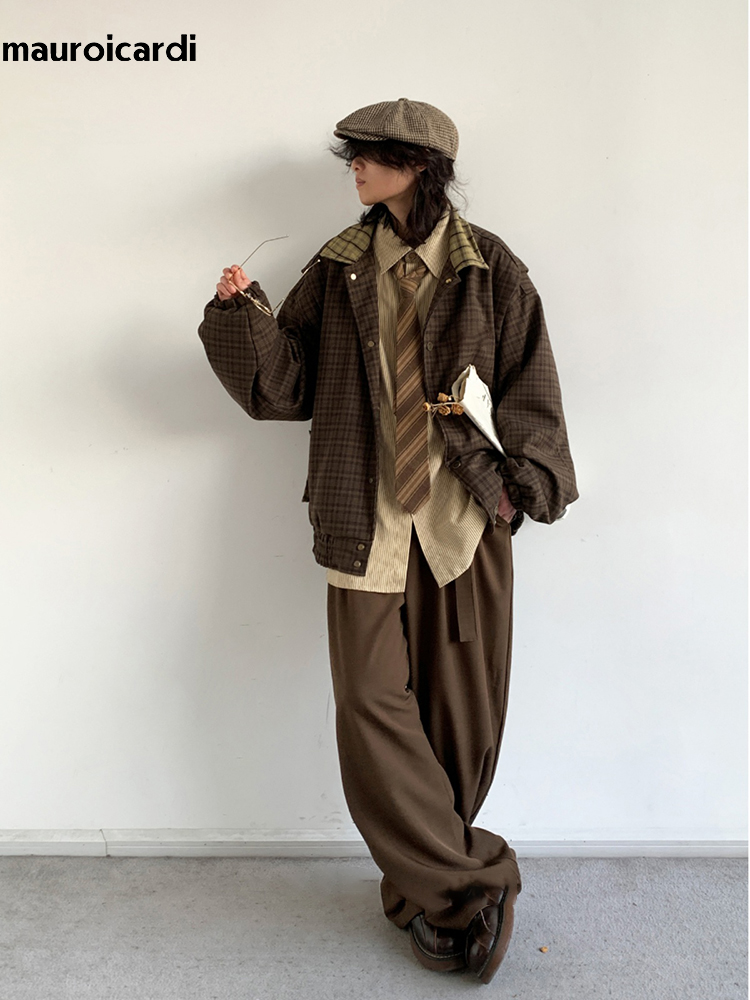 Mauroicardi Spring Autumn Over - Haori Japanese Jacket ulasan dan harga