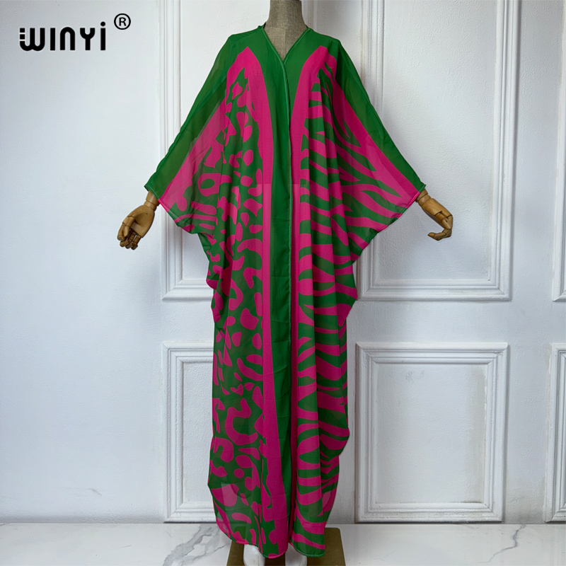 WINYI Africa Bohemia Print Kim - Kaftan Women Boho ulasan dan harga