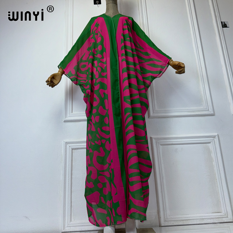 WINYI Africa Bohemia Print Kim - Kaftan Women Boho ulasan dan harga