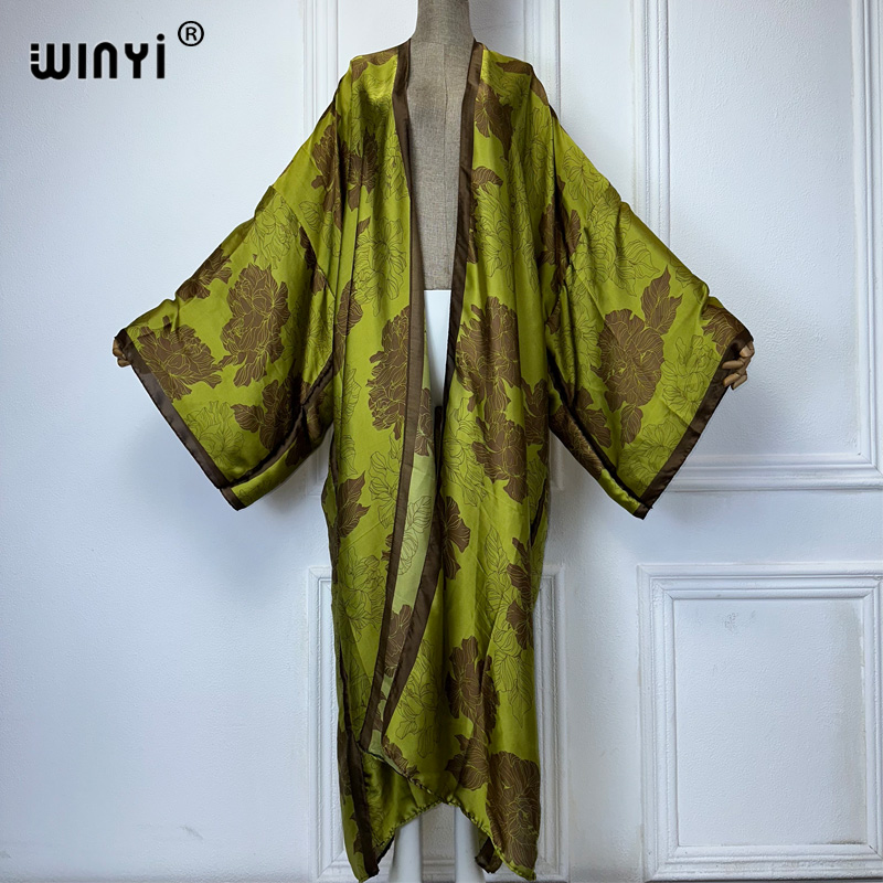 WINYI Africa boho print Kimono - Kaftan Women Boho ulasan dan harga