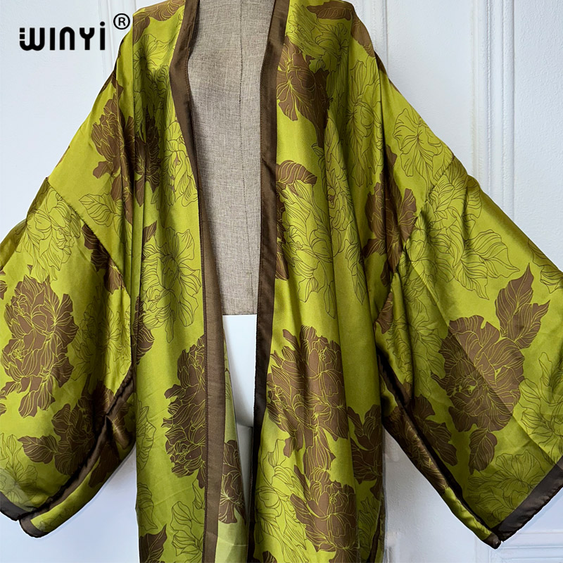 WINYI Africa boho print Kimono - Kaftan Women Boho ulasan dan harga