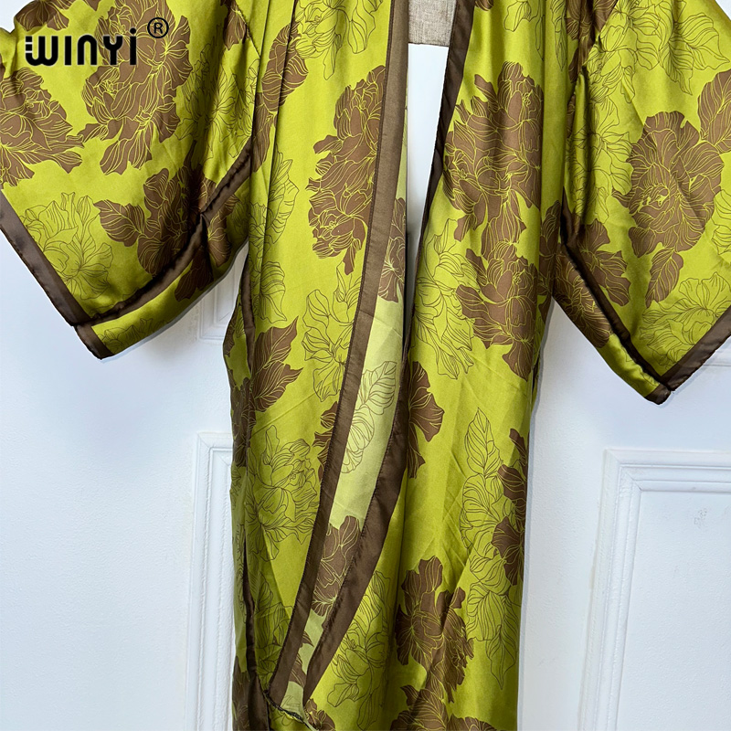 WINYI Africa boho print Kimono - Kaftan Women Boho ulasan dan harga