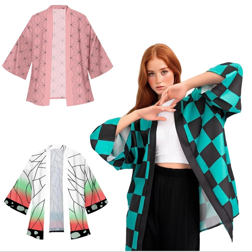 Men Japanese Anime Samurai Tan - Haori Japanese Jacket ulasan dan harga