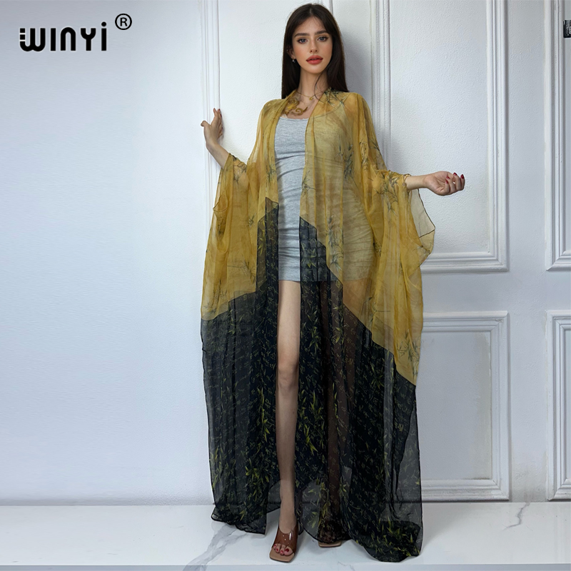 2023 WINYI Europe kimono Women - Kaftan Women Boho ulasan dan harga