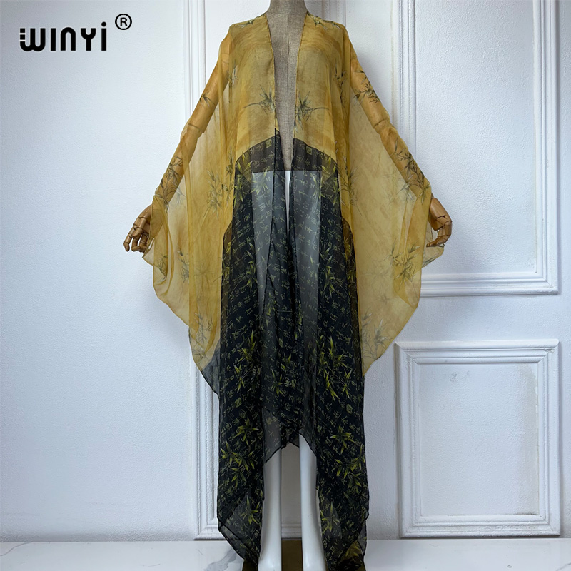 2023 WINYI Europe kimono Women - Kaftan Women Boho ulasan dan harga