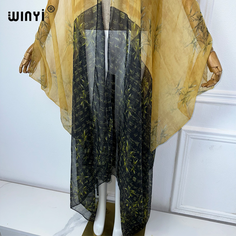 2023 WINYI Europe kimono Women - Kaftan Women Boho ulasan dan harga