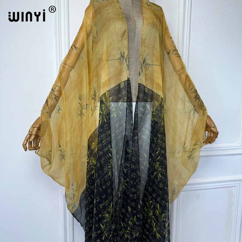 2023 WINYI Europe kimono Women - Kaftan Women Boho ulasan dan harga