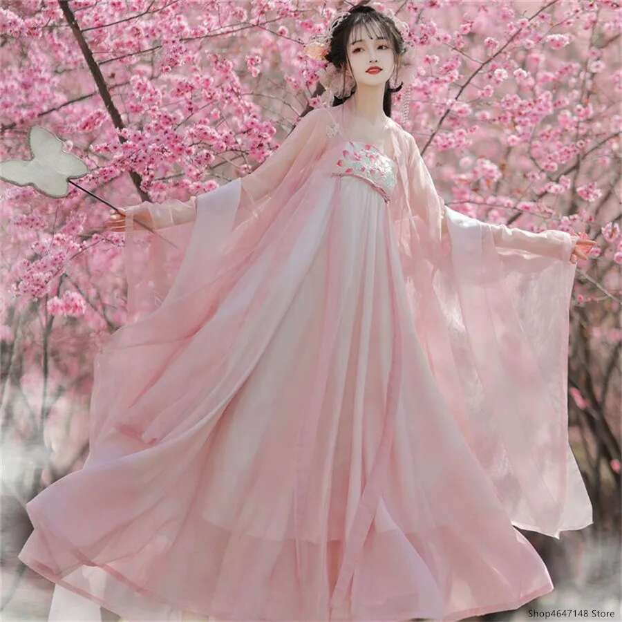 Hanfu Chinese Traditional Dres - Ethnic Dress Fashion Show ulasan dan harga