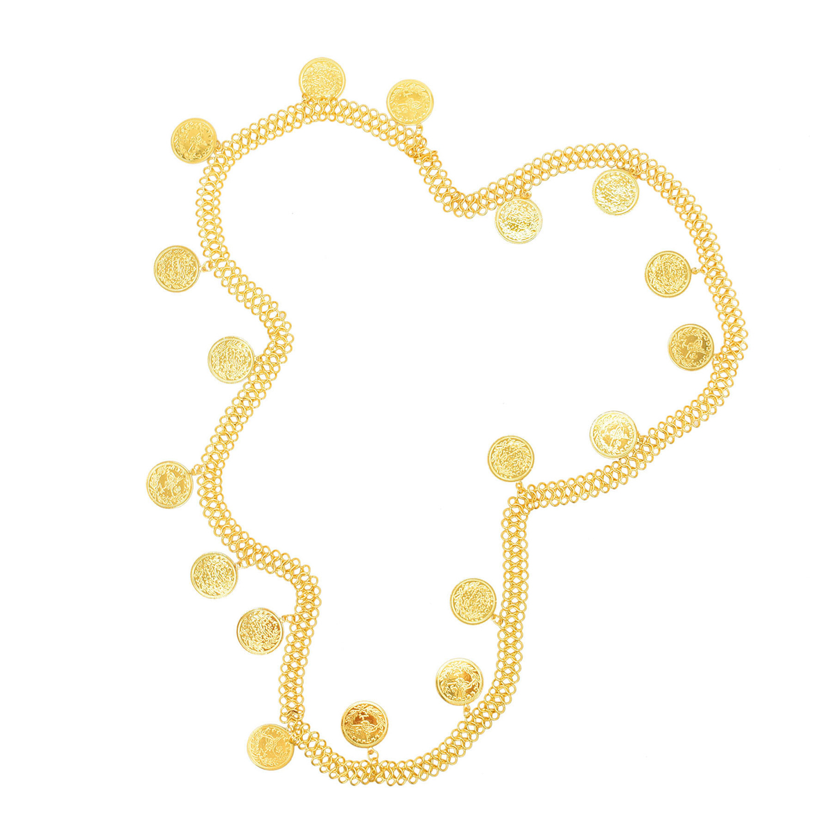 Gold Plated Simple Large Coins - Ethnic Fashion Co In ulasan dan harga
